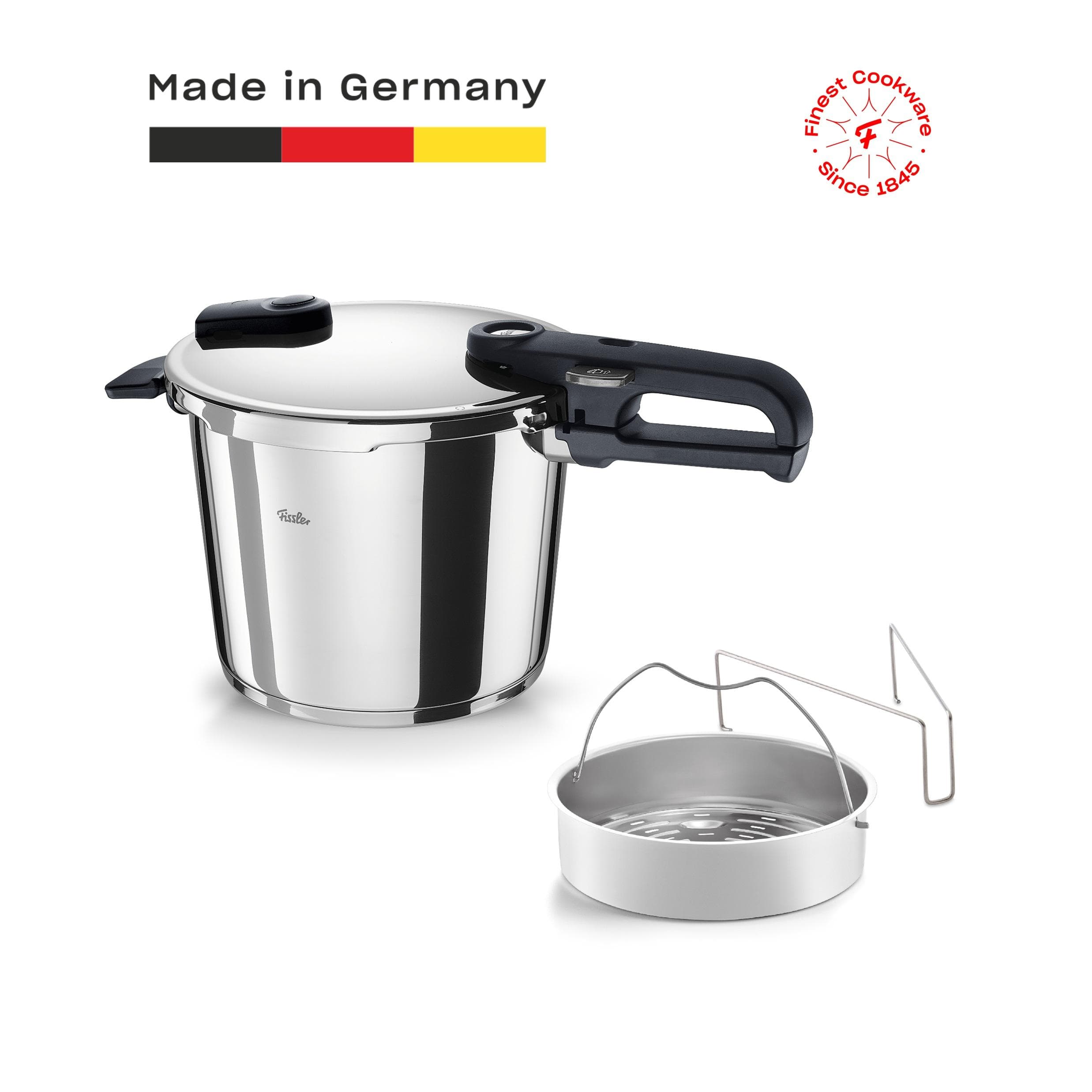 FISSLER Vitaquick Edition Schnellkochtopf 6 Liter Edelstahl Silber