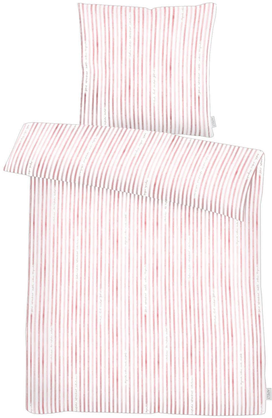 Zeitgemäße Streifen-Bettwäsche aus Baumwolle, Bio-Baumwolle und Mako-Satin