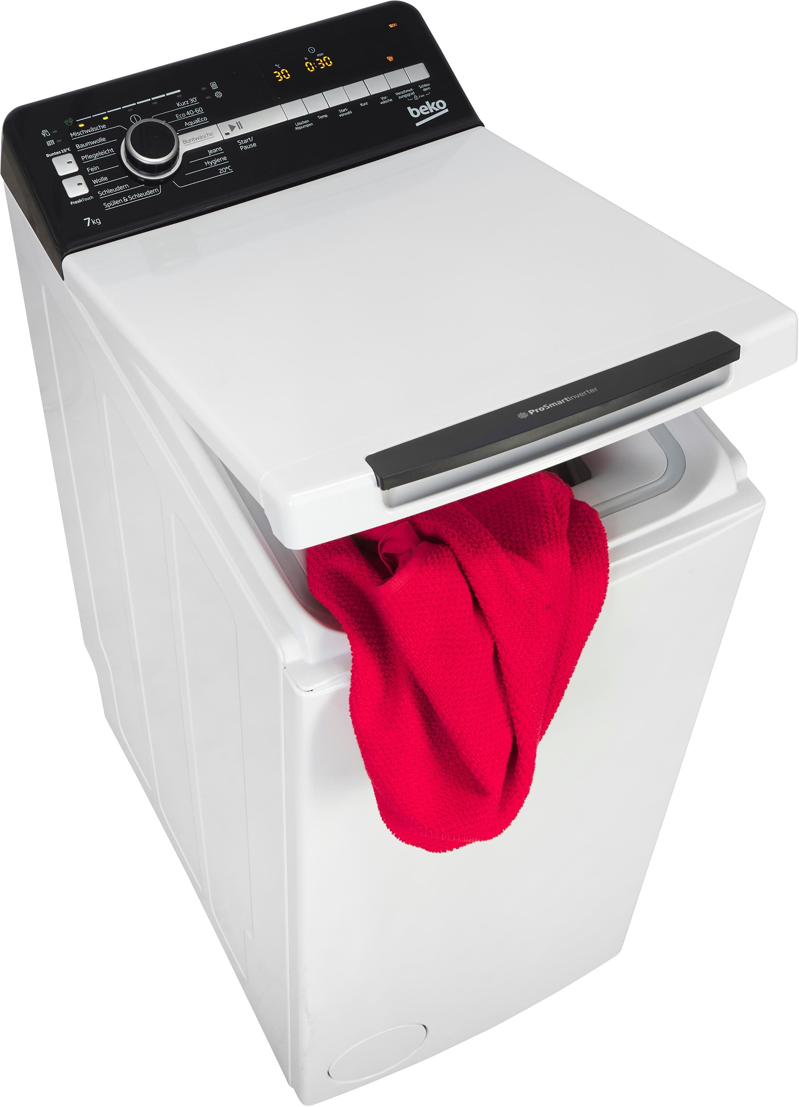 BEKO Waschmaschine Toplader BTL7BE8BBT 7 kg