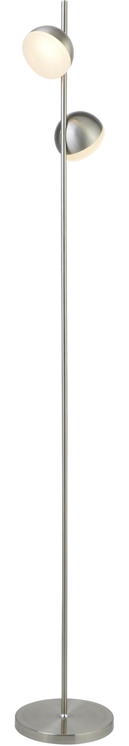 SEARCHLIGHT Stehlampe Tully Satin-Silber LED 142cm