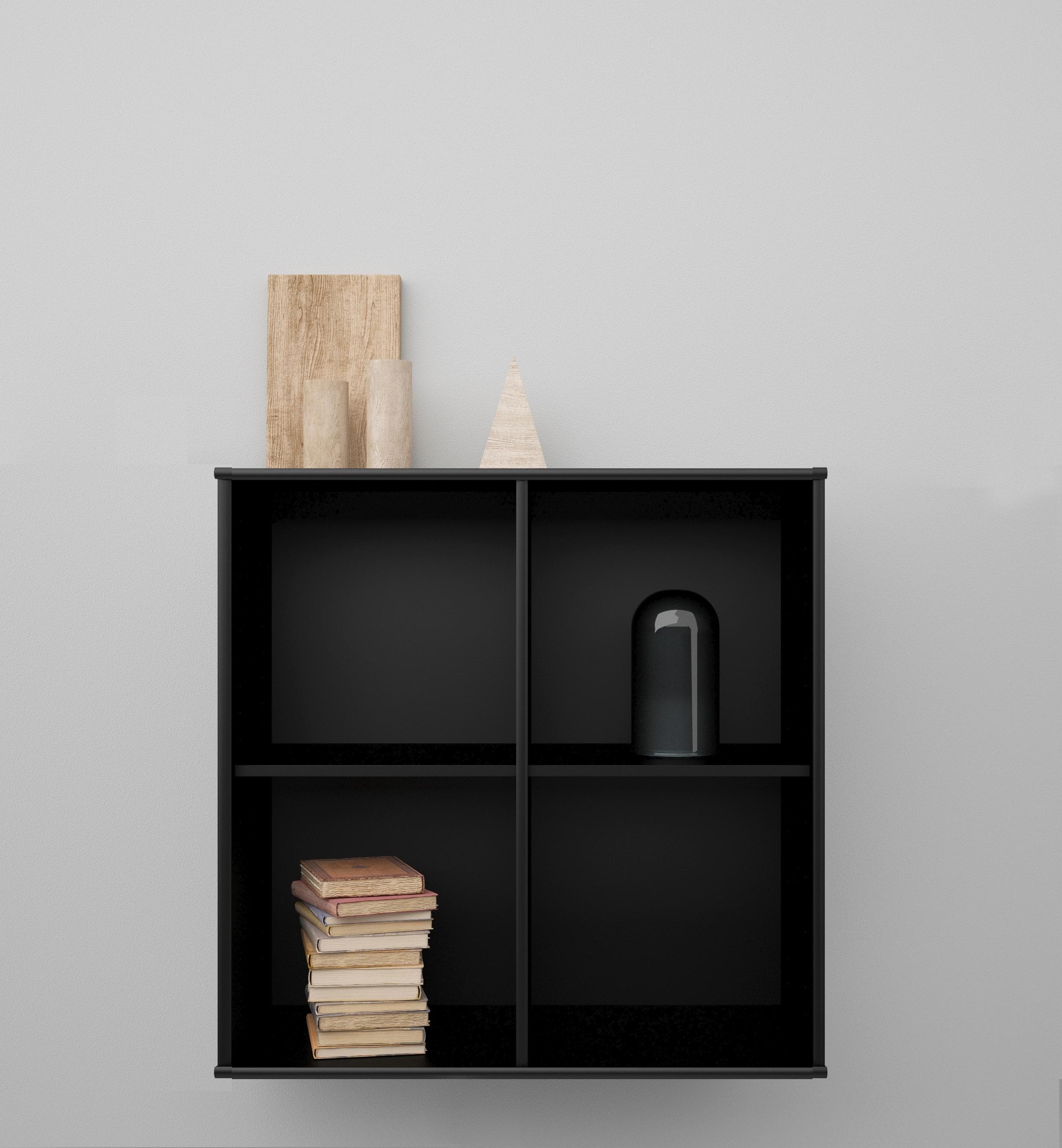 HAMMEL FURNITURE Mistral Kubus 026 Bücherregal Schwarz Wandregal