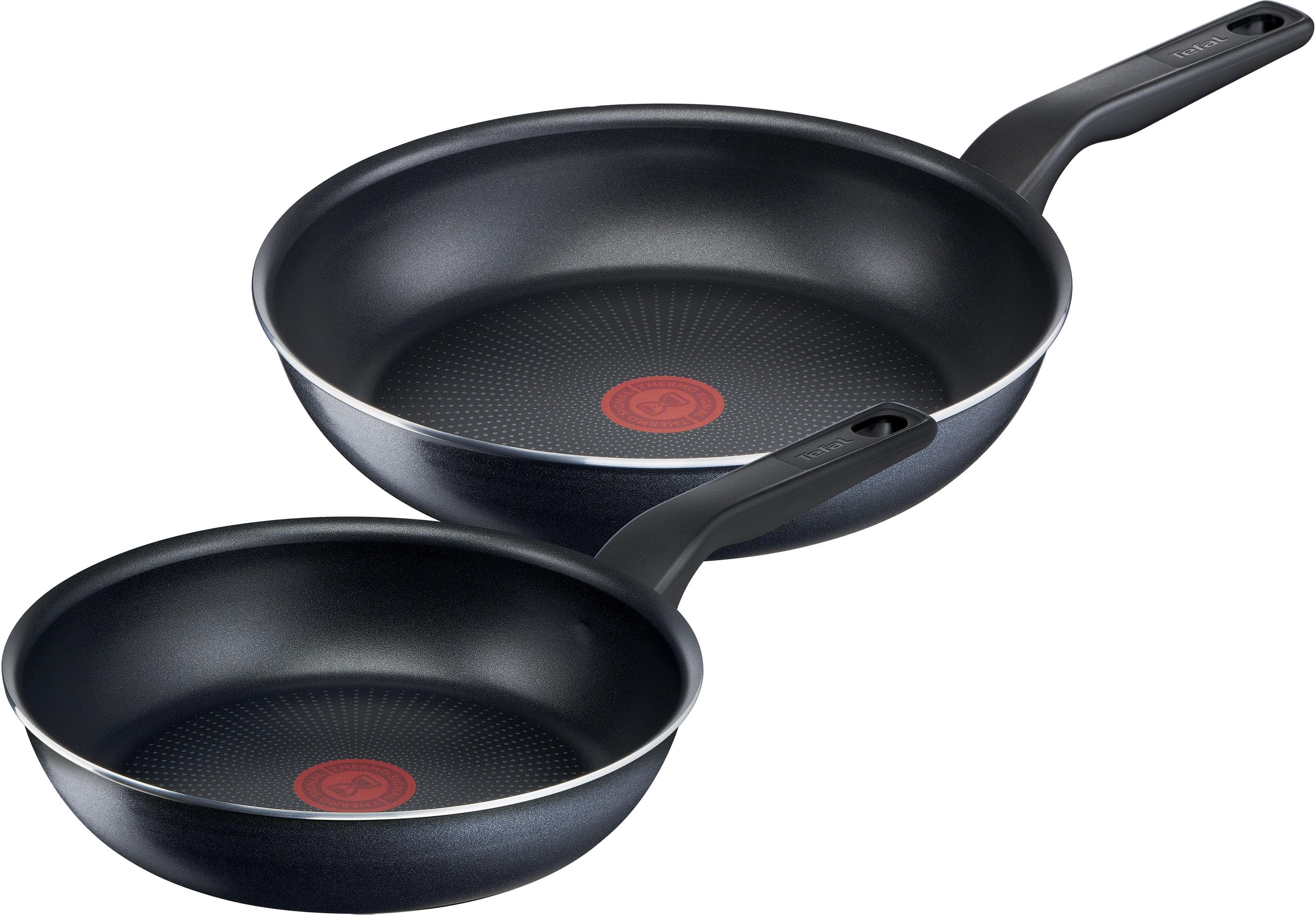 TEFAL XL Force Pfannen-Set Schwarz Antihaft Thermo-Signal