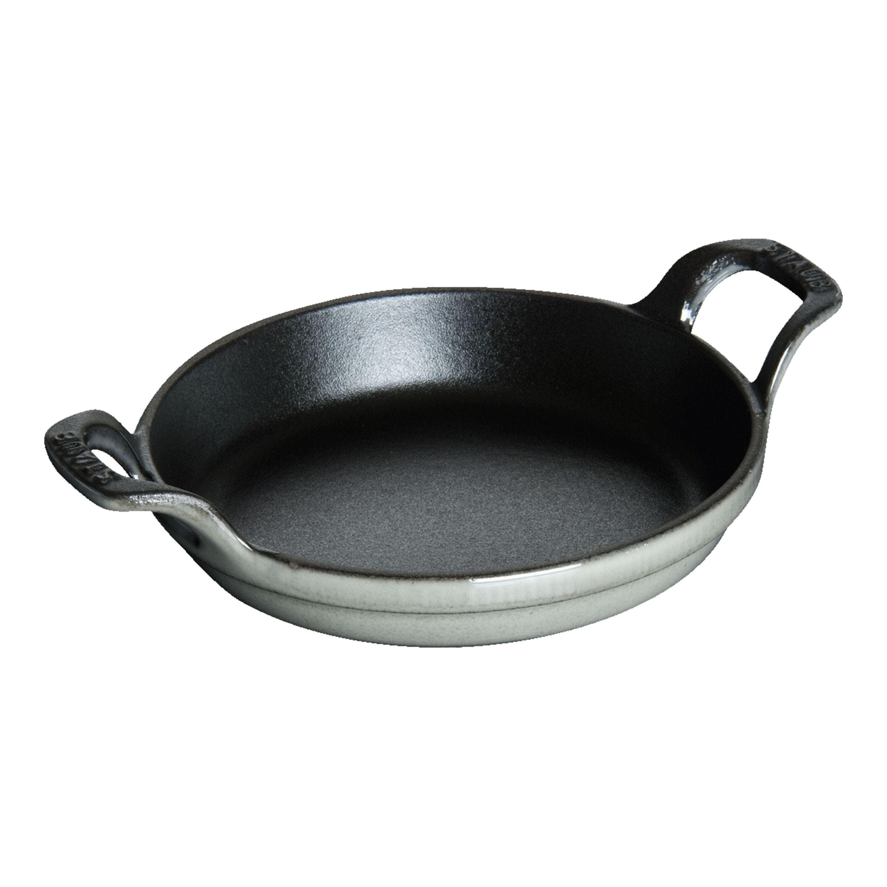 Staub Ofenform 12 cm rund Graphit-Grau Gusseisen