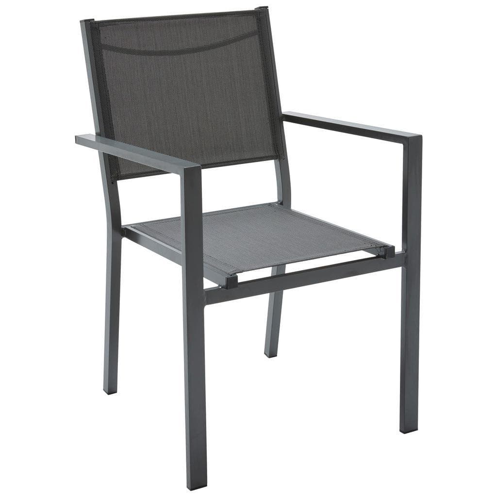 Ambia Garden Stapelsessel Grau Aluminium Textilene