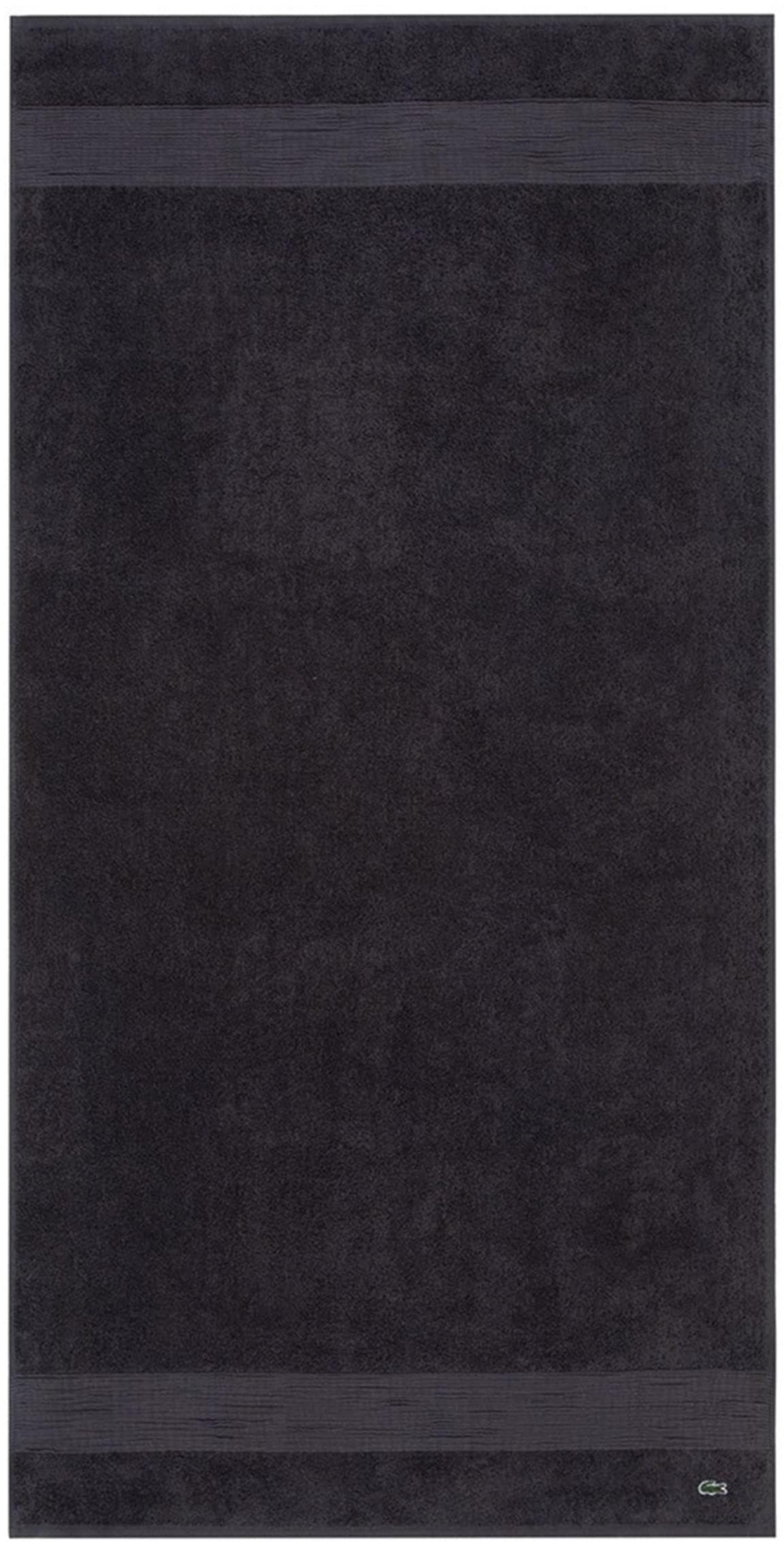 LACOSTE Duschtuch LLECROCO Bitume Frottier Baumwolle