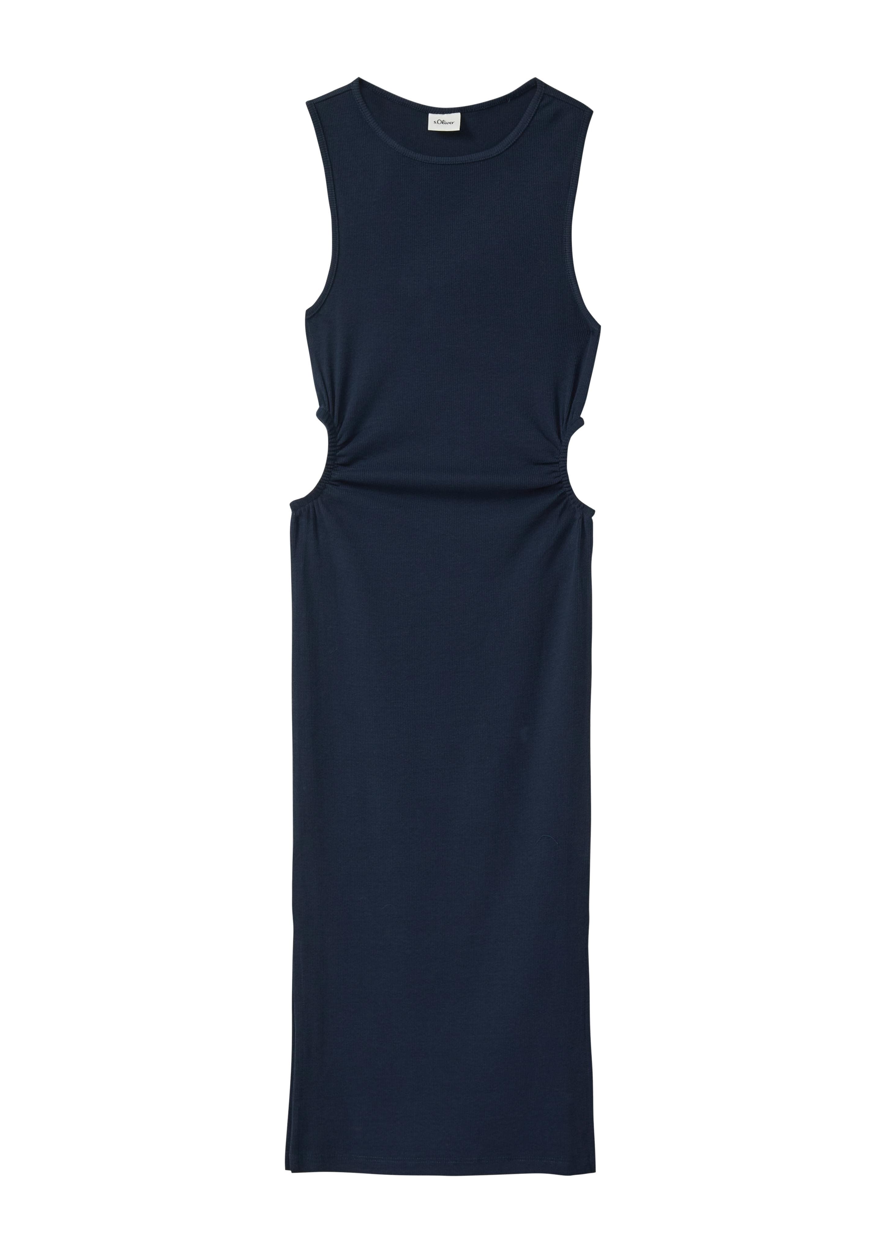s.Oliver Junior Jerseykleid Mädchen Dunkelblau Figurbetont Lang