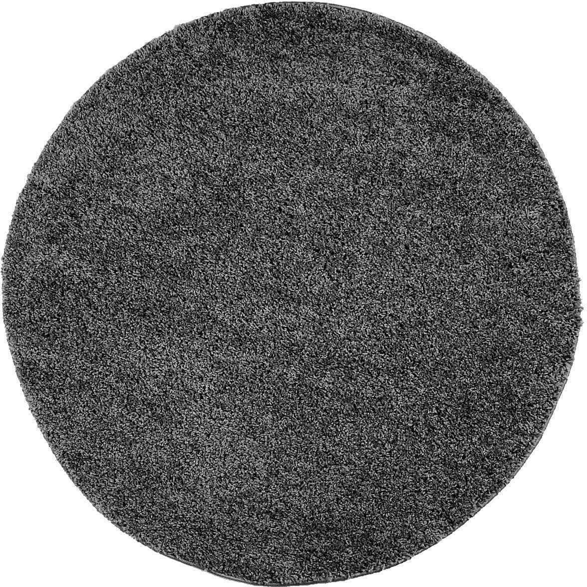 Carpet City Shaggi uni 500 Hochflor-Teppich Dunkelgrau