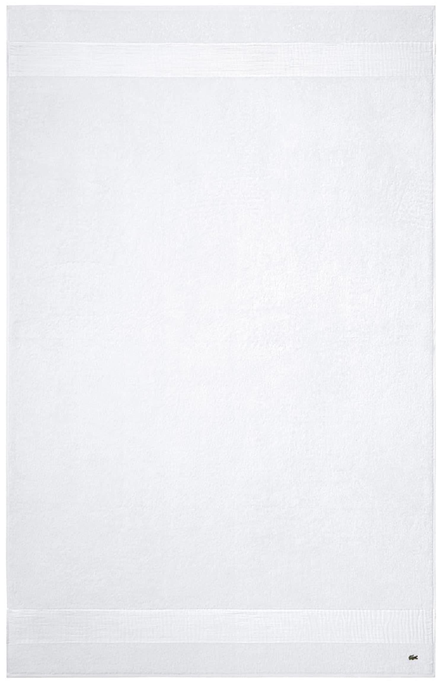 LACOSTE Badetuch LLECROCO Weiß Frottier 100x150cm