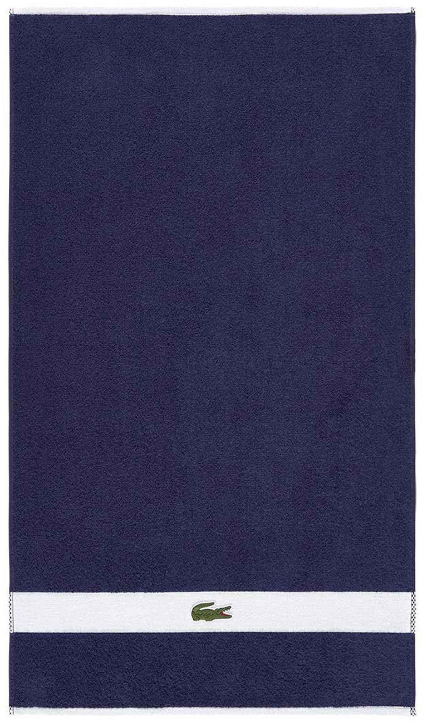LACOSTE Handtuch LCASUAL Marine Baumwolle Frottier