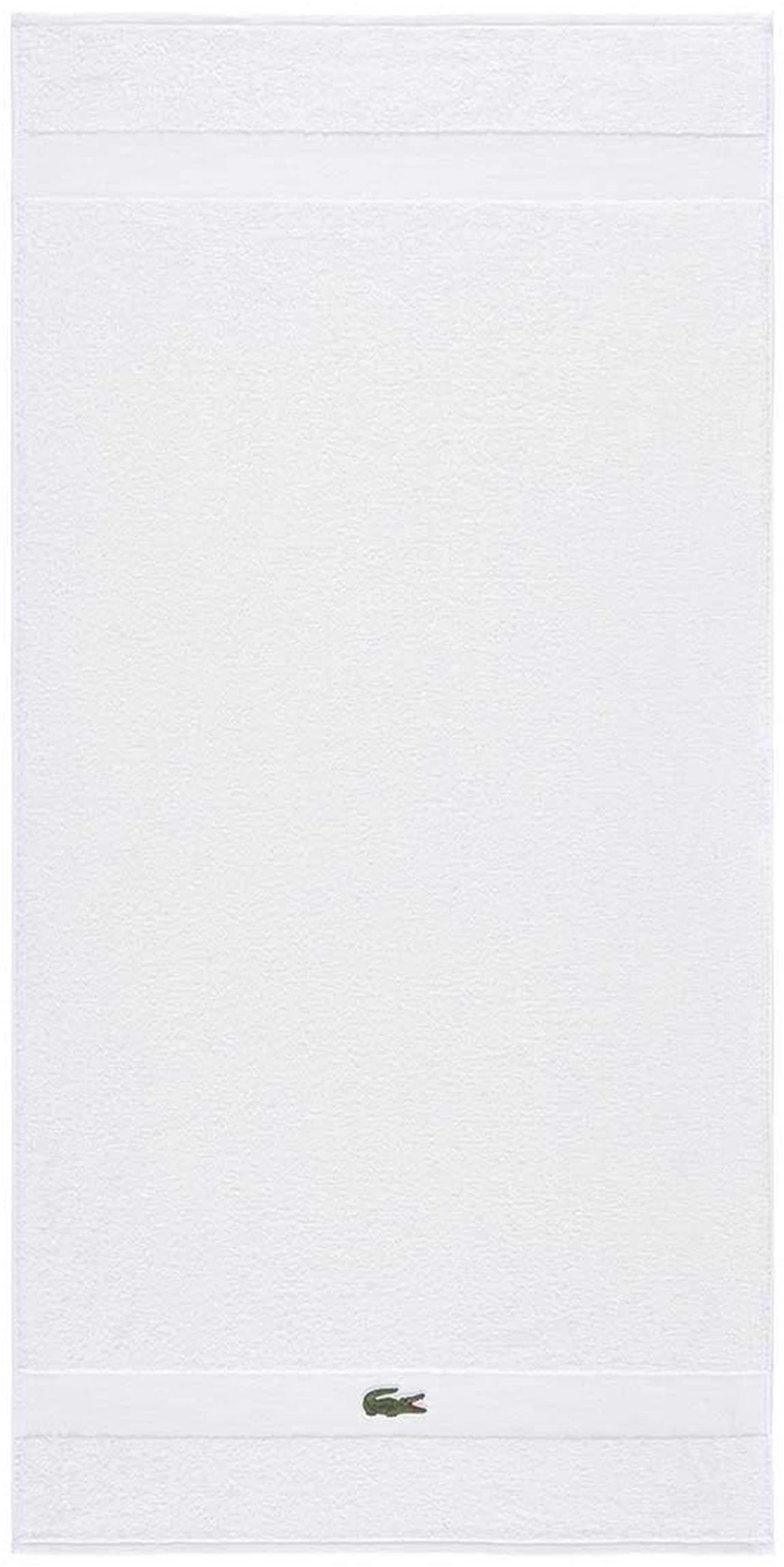 LACOSTE Duschtuch LCASUAL Weiß Frottier Baumwolle