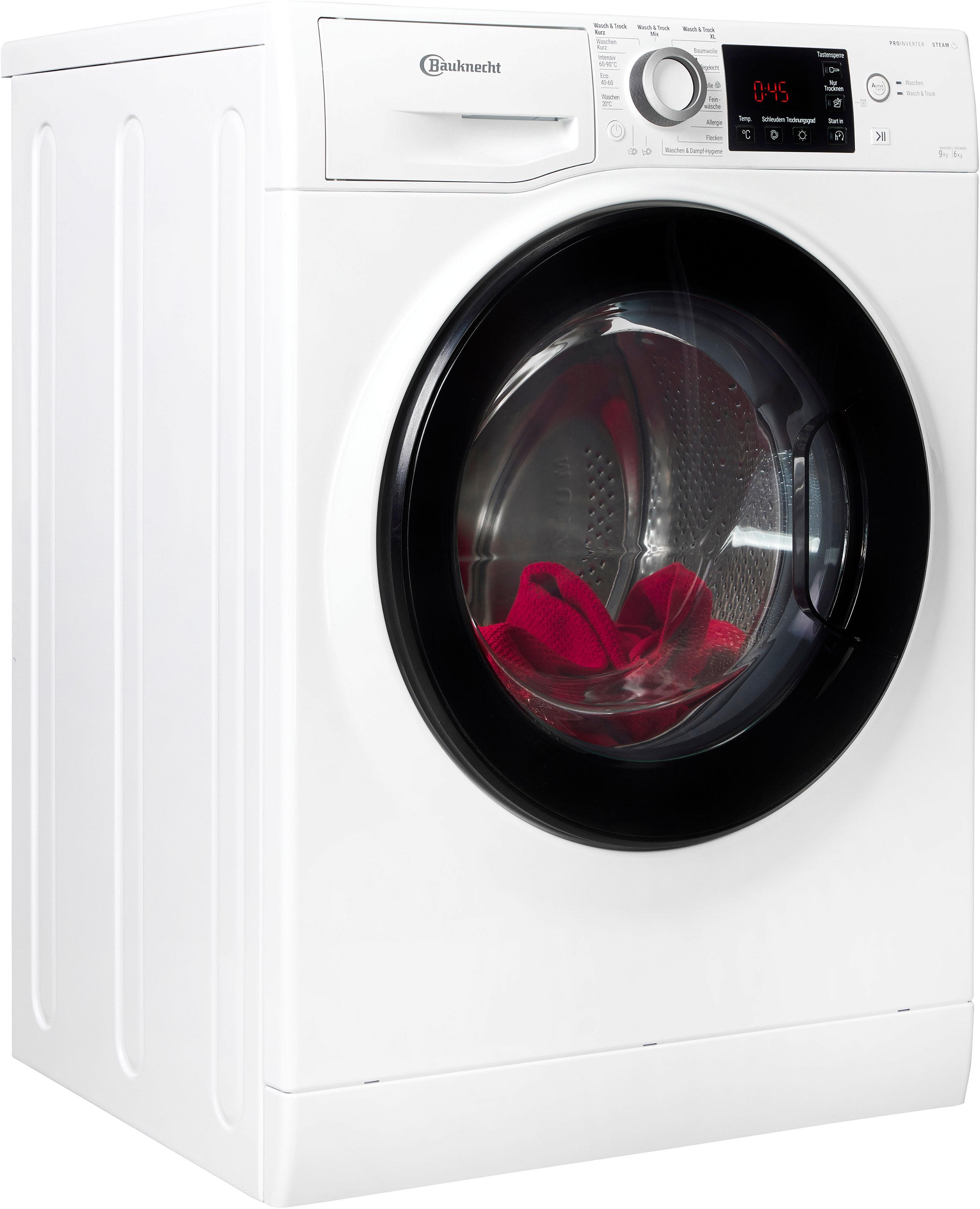 BAUKNECHT Waschtrockner WT Super Eco 9614 C Weiß Frontlader