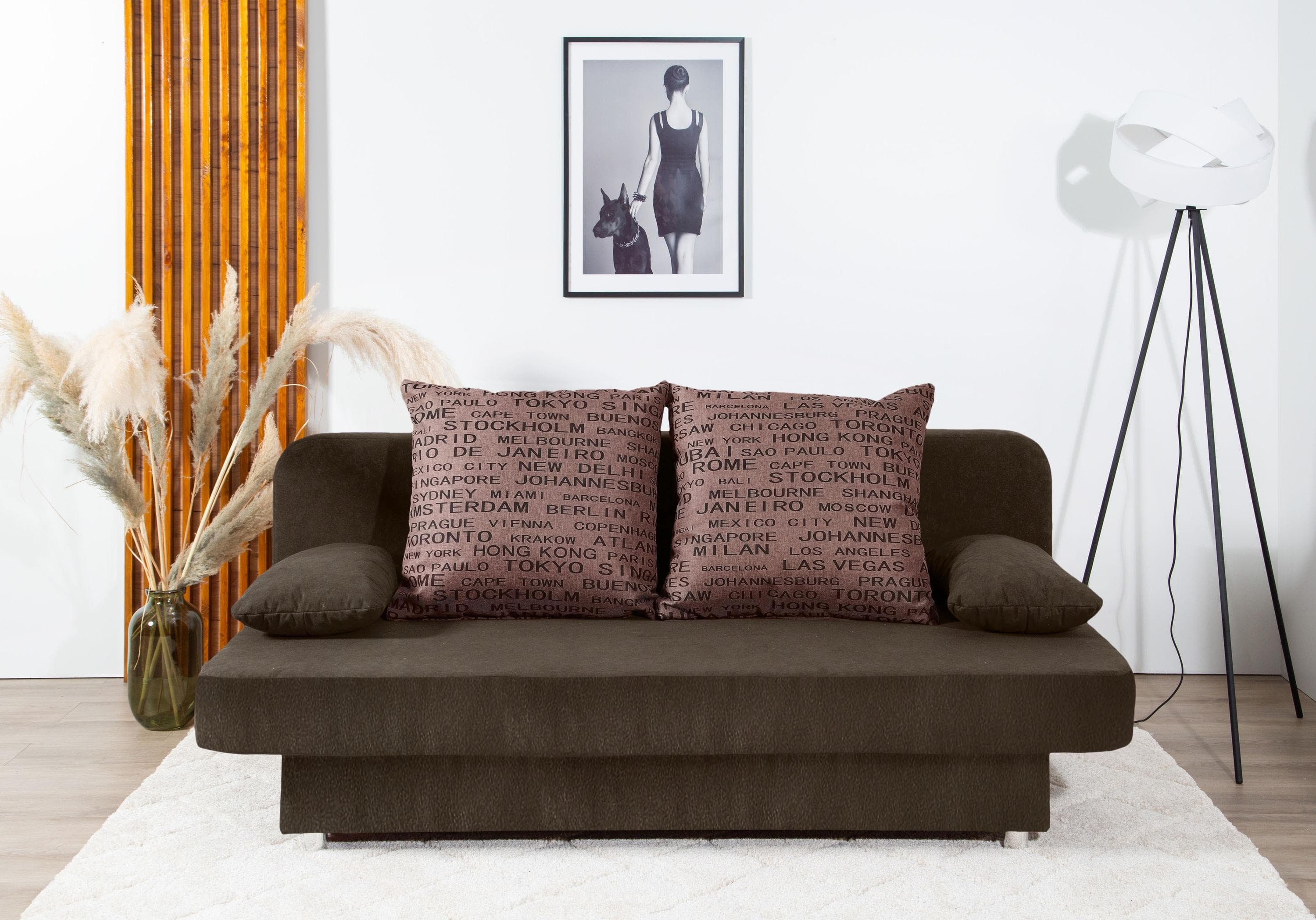 Schlafsofa COLLECTION AB Ulla mit Bettfunktion und Bettkasten