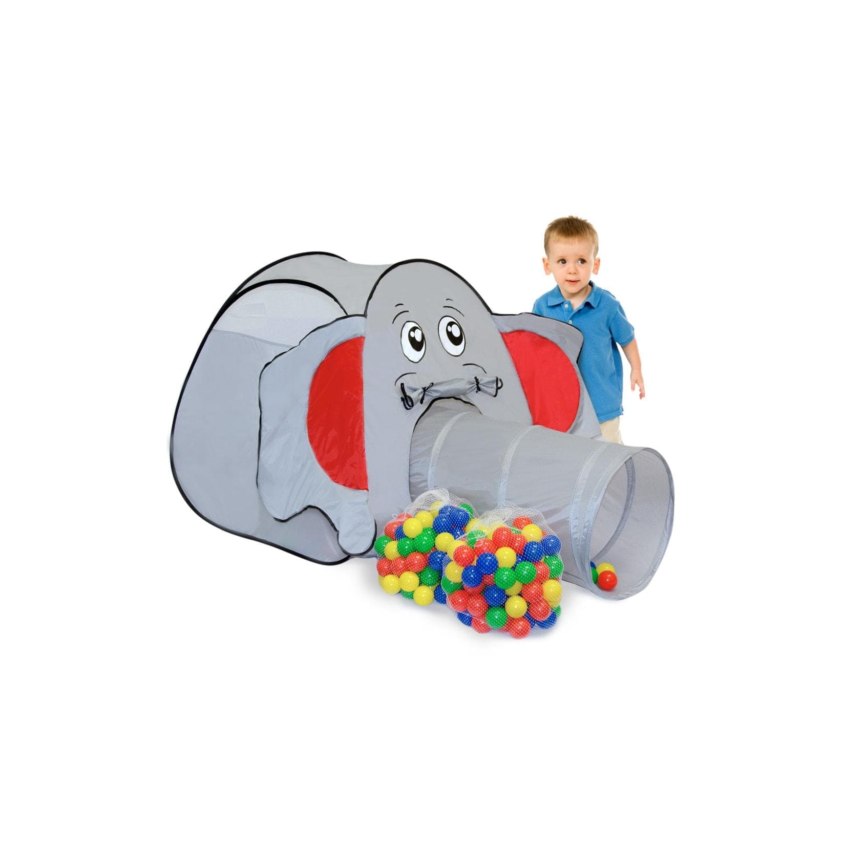 LittleTom Spielzelt mit 200 Bällen - Pop Up Kinderspielzelt