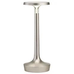 Flos Bon Jour Unplugged Tischleuchte Matt Chrome Dimmbar