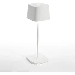 Zafferano Olivia 3K Akku-Tischlampe IP65 Weiß