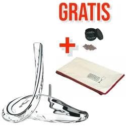 Riedel Fatto a Mano Dekanter Mamba 3-tlg. Set Schwarz/Weiß Kristallglas