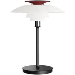 Louis Poulsen LED-Akkutischlampe PH 80 Weiß/Rot/Chrom IP44