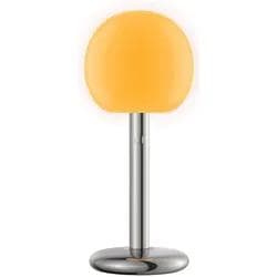 Grau Fire Table Tischlampe Grau Aluminium Glas