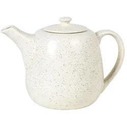 Broste Copenhagen Nordic Vanilla Teekanne Beige Steingut