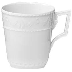 KPM Berlin KURLAND Frühstücksobertasse Weiß mit Reliefs