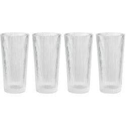 Stelton Pilastro Longdrink Gläser 4er Set Transparent