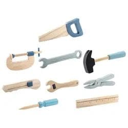Bloomingville Robin Spielzeug-Werkzeug-Set Blau Buche