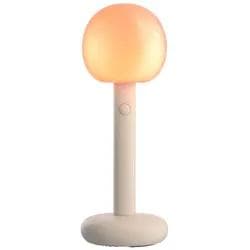 Grau Fire Akkuleuchte Sand White Aluminium Glas