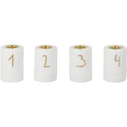 Räder Kerzenständer Adventslicht Porzellan Weiß 4er Set