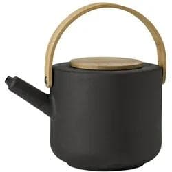 Stelton Theo Teekanne 1,25 l Schwarzbraun Bambus