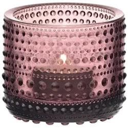 Iittala Kastehelmi Windlicht Violett Pressglas