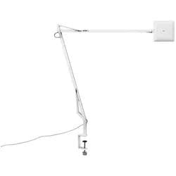 Flos Kelvin Edge Tischleuchte mit Clamp-Befestigung, Weiß