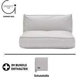 Blomus STAY 2-Sitzer Outdoor-Sofa Grau mit Schutzhülle