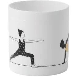 Räder Teelichthalter Yoga Porzellan Weiß