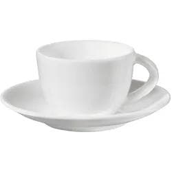 ASA Selection Espressotasse mit Unterteller Fine Bone China Weiß