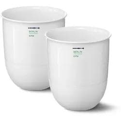KPM Berlin Becher Duo-Set 'No. 1' Weiß Porzellan