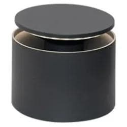 Zafferano Akku Tischleuchte Push Up Dark Grey mit Touch-Steuerung