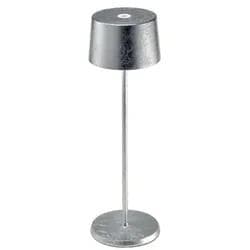 Zafferano Akku-Tischleuchte Olivia Pro Silber Dimmbar