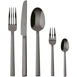Sambonet Neutra Besteck 30tlg. Mirror PVD 2Black Schwarz