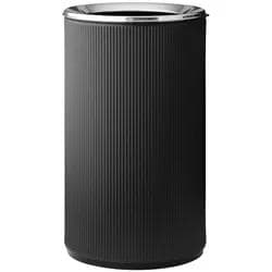 Vipp19 Abfalleimer 60 Liter Schwarz/Edelstahl Industrial Design