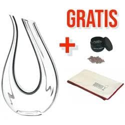 Riedel Dekanter Amadeo Fatto a Mano 3tlg. Schwarz/Weiß Kristallglas