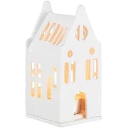 Räder Lichthaus Herrenhaus Teelicht Kerzenständer Weiß