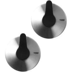 Vipp 265 Wandhaken 2er Set Edelstahl Saughaken
