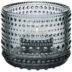 Iittala Kastehelmi Windlicht Grau 64mm Pressglas