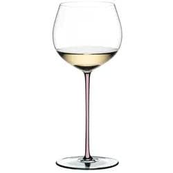Riedel Fatto A Mano Weißweinglas Chardonnay Kristall mit grünem Stiel