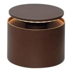 Zafferano Akku Tischleuchte Push Up Corten mit Touch-Steuerung und IP54