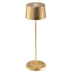 Zafferano Akku-Tischleuchte Olivia Pro Gold Dimmbar IP65
