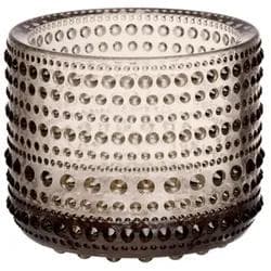 IITTALA Teelichthalter Kastehelmi Leinen 6 cm