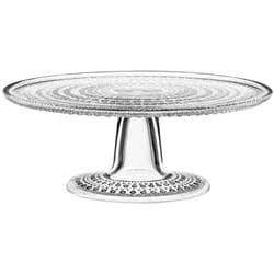 Iittala Kastehelmi Kuchenplatte mit Fuß 240mm klar