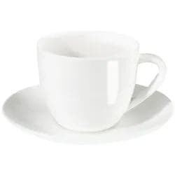ASA Selection Cappuccinotasse mit Unterteller 0,25l Fine Bone China Weiß