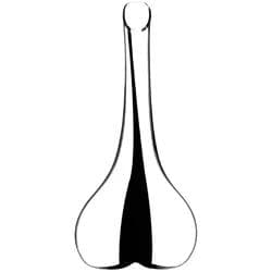 Riedel Black Tie Smile Dekanter Schwarz Kristallglas